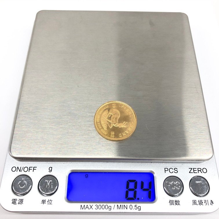 K22 南アフリカ クルーガーランド金貨 1/4oz 総重量8.4ｇ【CDAS6034】の画像7