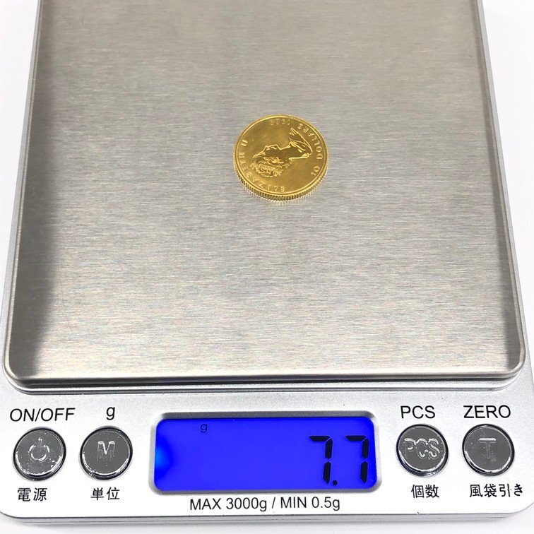 K24IG カナダ メイプルリーフ金貨 1/4oz 総重量7.7ｇ【CDAS7054】の画像8