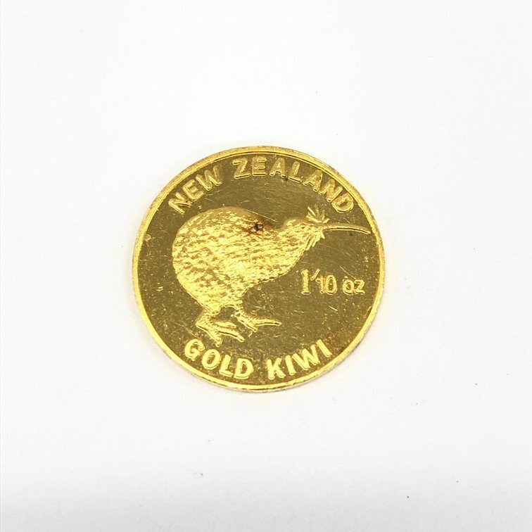 K24 ニュージーランド金貨 1/10oz 総重量3.1g【CDAR6039】の画像1