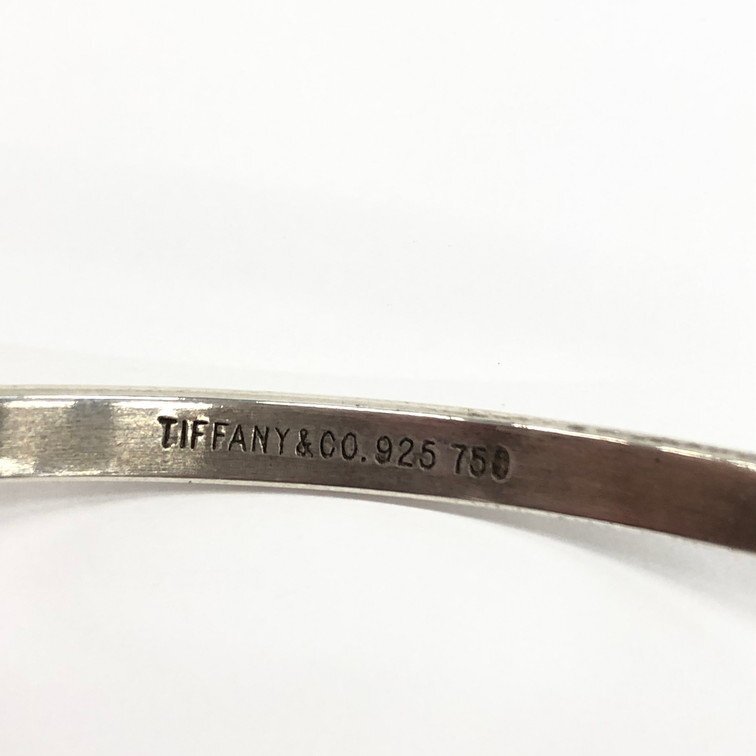 TIFFANY＆Co. ティファニー 925/750 フック＆アイ バングル 11.7ｇ 【CDAR6013】の画像5