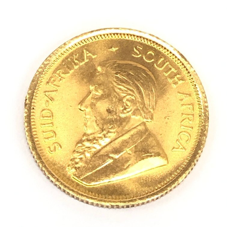 K22 南アフリカ クルーガーランド金貨 1/10oz 総重量3.4ｇ【CDAT7012】の画像2