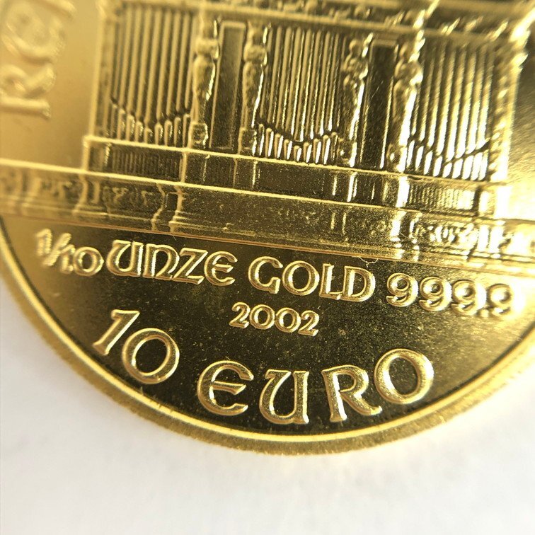 K24IG we n золотая монета - - moni -1/10oz 2002 полная масса 3.1g[CDAQ6065]