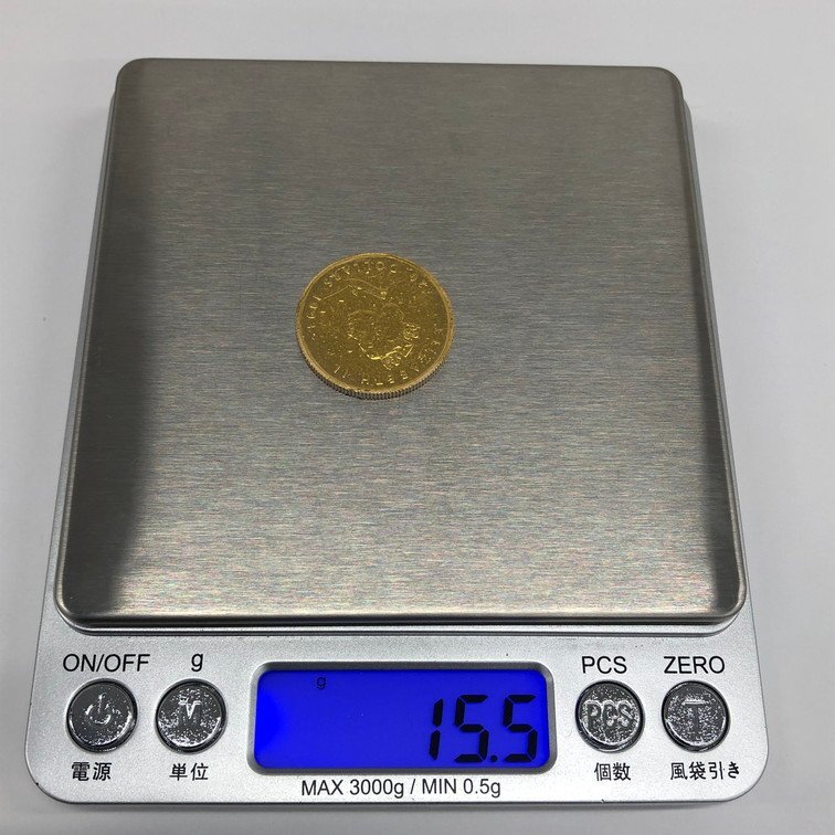 K24IG カナダ メイプルリーフ金貨 1/2oz 総重量15.5ｇ【CDAS7034】