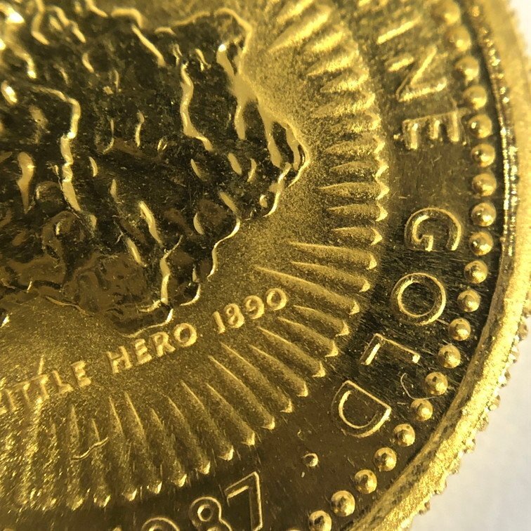 K24IG オーストラリア ナゲット金貨 1/10oz 総重量3.1ｇ【CDAT7016】の画像4