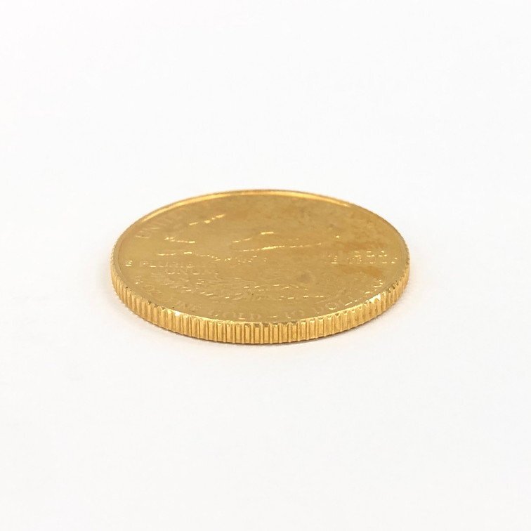K22 アメリカ イーグル金貨 1/4oz 10ドル 総重量8.4g【CDAQ6016】の画像3
