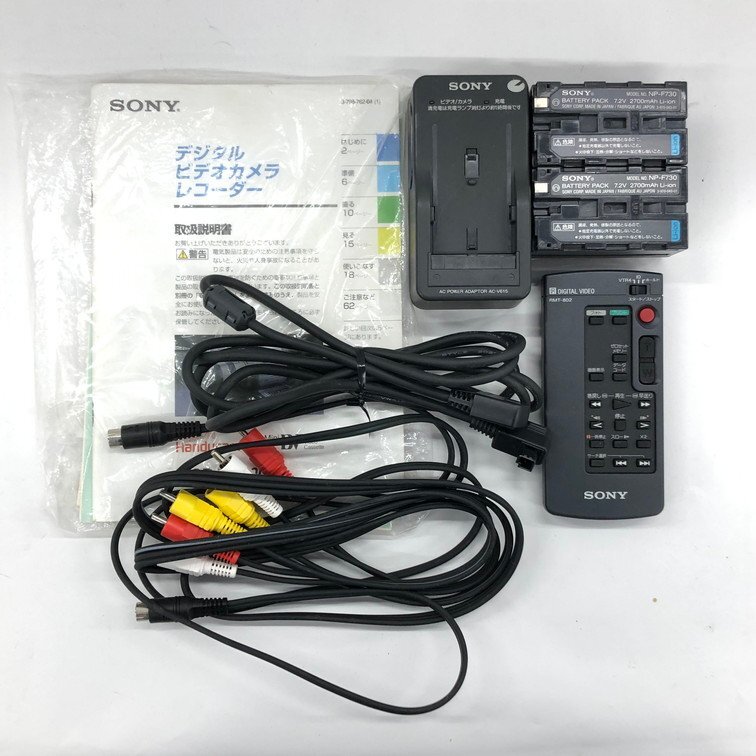 SONY ソニー Digital Handycam 3CCD DCR-VX1000 デジタルビデオカメラレコーダー ケース付【CDAT1018】の画像9