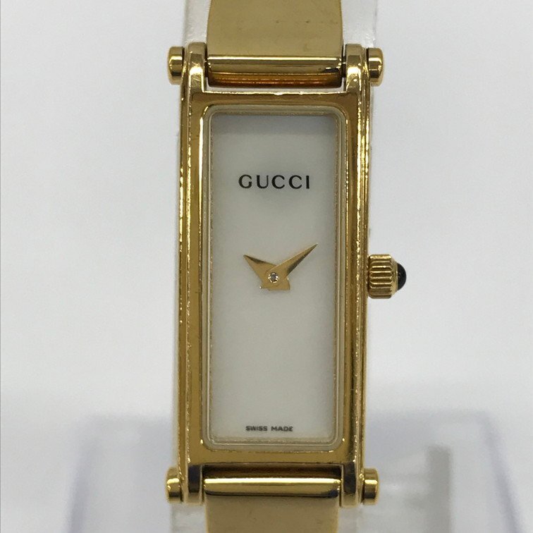 GUCCI グッチ 腕時計 バングルウォッチ SS 1500L 10515685 箱・付属品付き 不動品【CDAT6003】_画像1