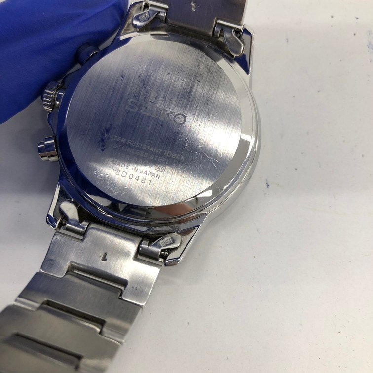 SEIKO セイコー パーペチュアルソーラー 腕時計 V198-0AC0 ジャンク品【CDAU8030】の画像5