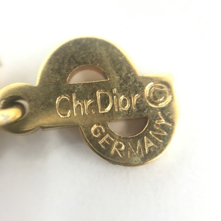 Christian Dior クリスチャンディオール ネックレス キューブカット ラインストーン付き【CDAV4040】の画像5