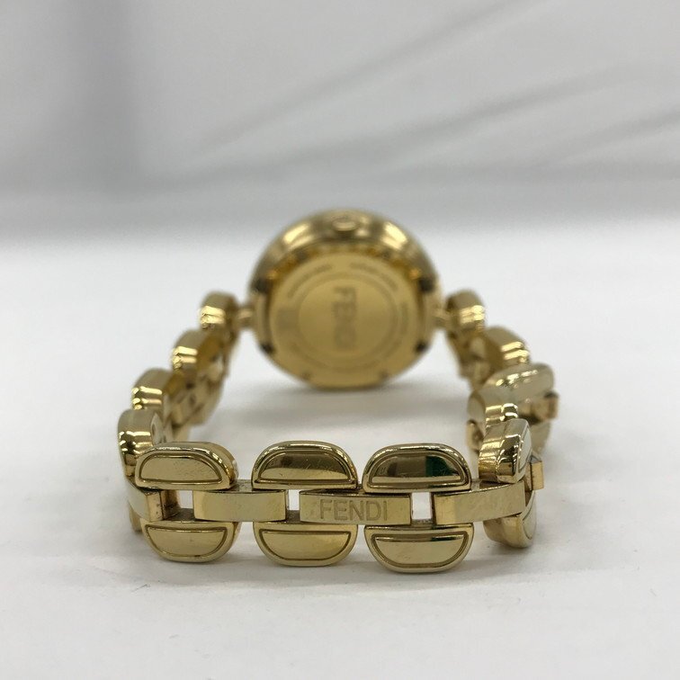 FENDI Fendi wristwatch gold color 2 hands 350008 immovable goods [CDAV3034]