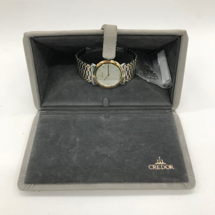 SEIKO Seiko wristwatch CREDOR Credor 5A74-0050 18KT bezel gross weight 68.9g koma box attaching operation goods [CDAV3061]