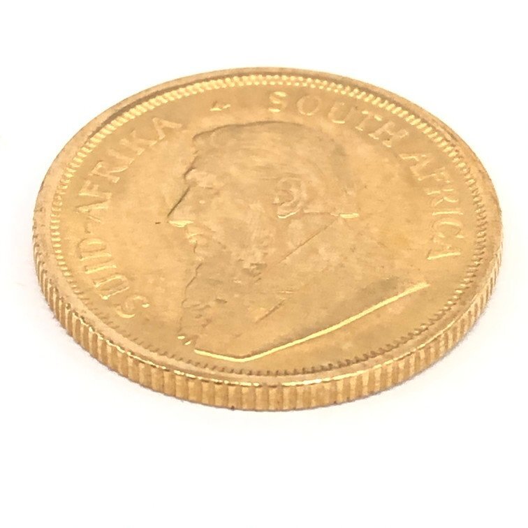 K22　南アフリカ共和国　クルーガーランド金貨　1/10oz　1983　総重量3.3g　ケース付き【CDAX7015】_画像8