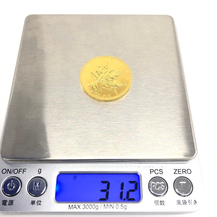 K24IG カナダ メイプルリーフ金貨 1oz 1999 総重量31.2g【CDAX7020】の画像8
