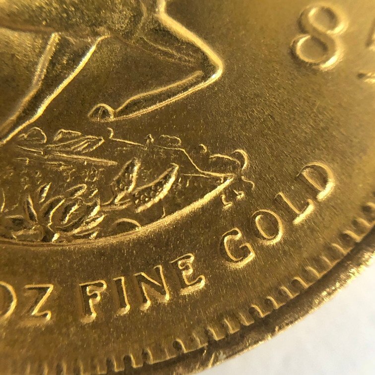 K22 南アフリカ共和国 クルーガーランド金貨 1/4oz 1985 総重量8.4g【CDAX7033】の画像4