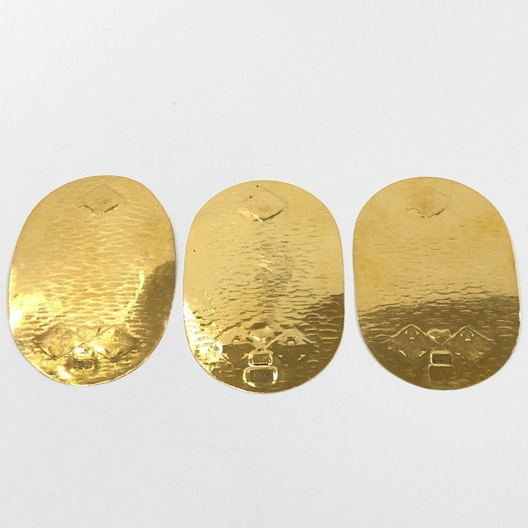 K24 純金 繁栄小判 3枚まとめ 総重量30.0g【CDAX0016】の画像2