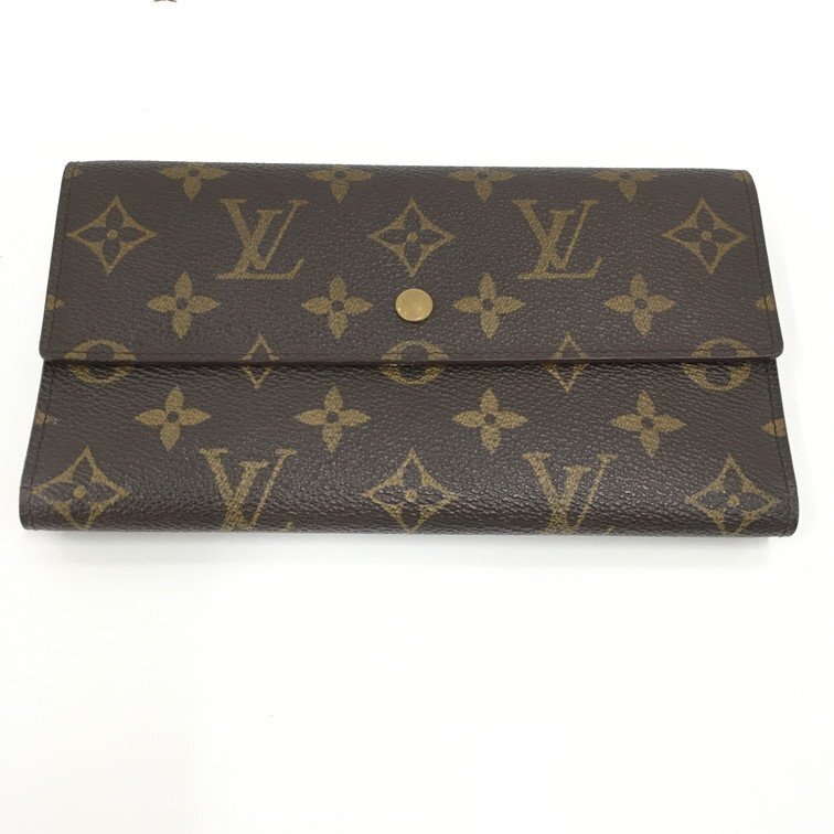 Louis Vuitton　ルイヴィトン　財布　モノグラム　ポルトトレゾール・インターナショナル　M61215/TH0040【CDAW4028】_画像1