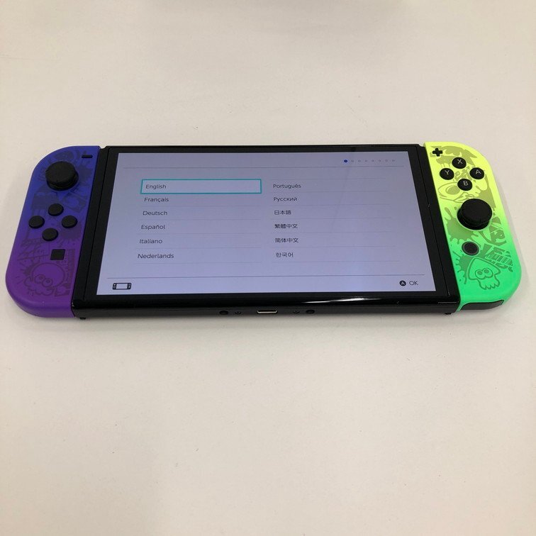 Nintendo　Switch　ニンテンドー　スイッチ　スプラトゥーン　本体　箱付き【CDAW6025】_画像2