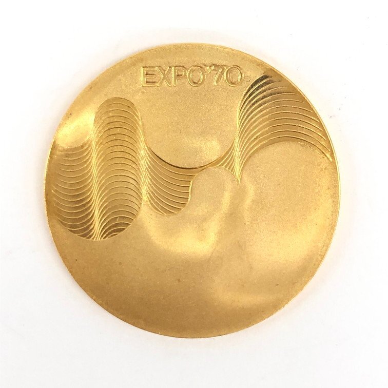 K18 EXPO70 日本万国博覧会記念 金メダル 750刻印 総重量13.4g【CDAX6041】の画像1