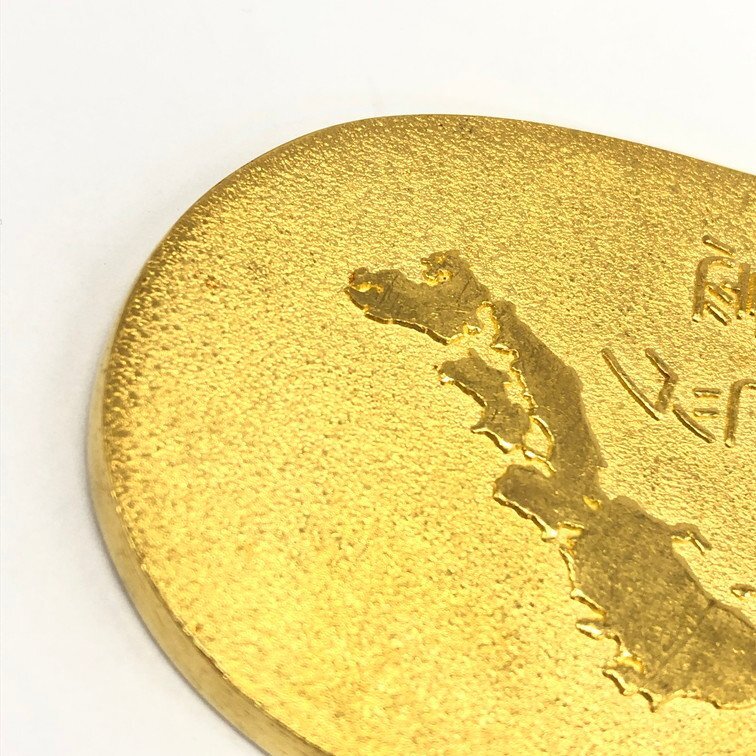 K24　純金小判　札幌オリンピック開催記念　名前刻印入り　総重量200.0g【CDAX7017】_画像6