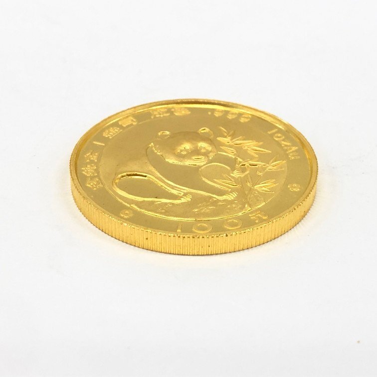 K24IG 中国 パンダ金貨 1oz 100元 1988 総重量31.1g【CDAX6036】の画像3
