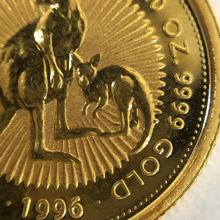 K24IG　オーストラリア　カンガルー金貨　1/20oz　1996　総重量1.6g【CDAX7055】_画像4