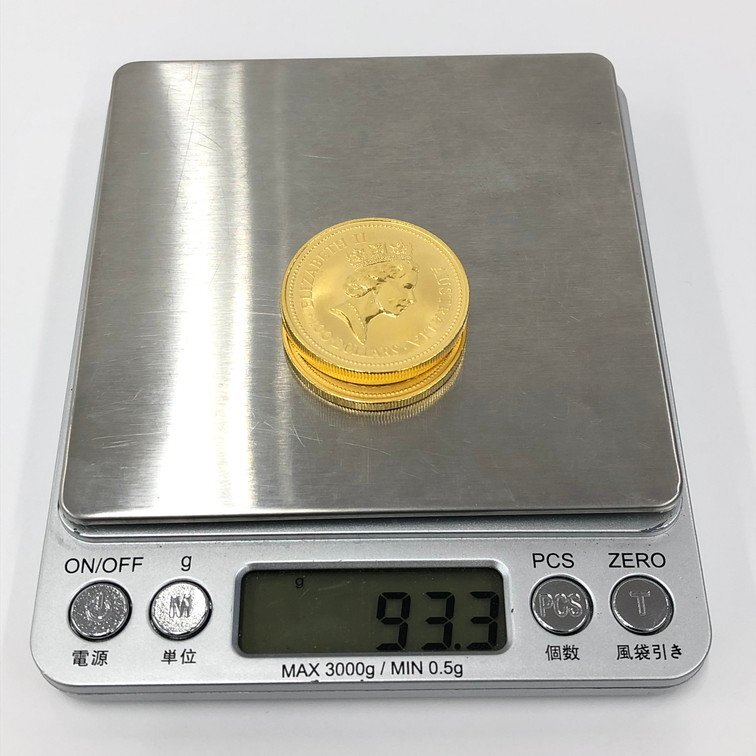 K24IG オーストラリア カンガルー金貨 1oz 3枚まとめ 総重量93.3g【CDAX0006】の画像8