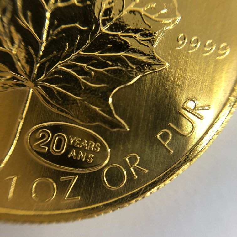 K24IG カナダ メイプルリーフ金貨 1oz 1999 総重量31.2g【CDAX7020】の画像4