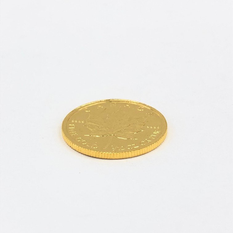 K24IG カナダ メイプルリーフ金貨 1/10oz 1992 総重量3.1g【CDAX6057】の画像3