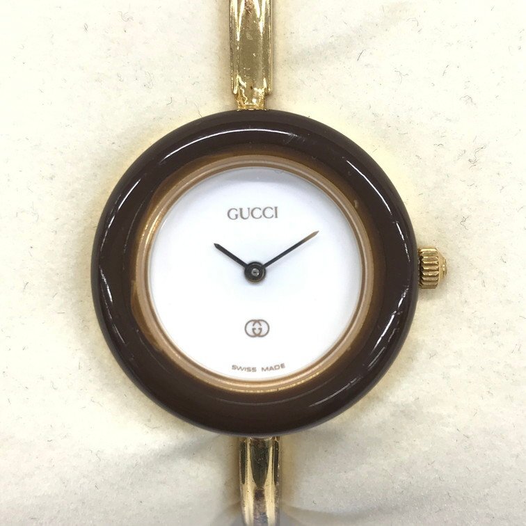 GUCCI グッチ チェンジベゼル 1100-L クォーツ 腕時計【CDAX6001】の画像1