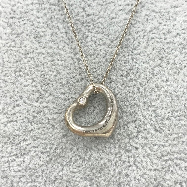 TIFFANY&Co. Tiffany Open Heart necklace SV925 3.5g[CDAX3001]