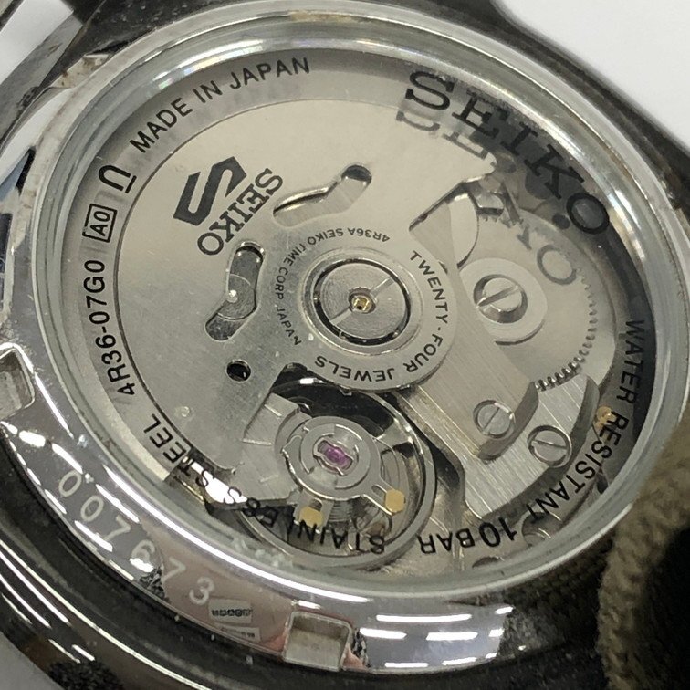 SEIKO セイコー SS 5スポーツ 4R36-07G0 【CDAX8054】_画像5