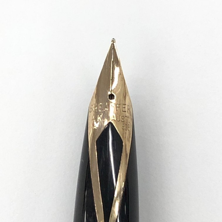 SHEAFFER　シェーファー　万年筆　ペン先14K　ゴールドカラー　箱付き【CDAY9011】_画像2