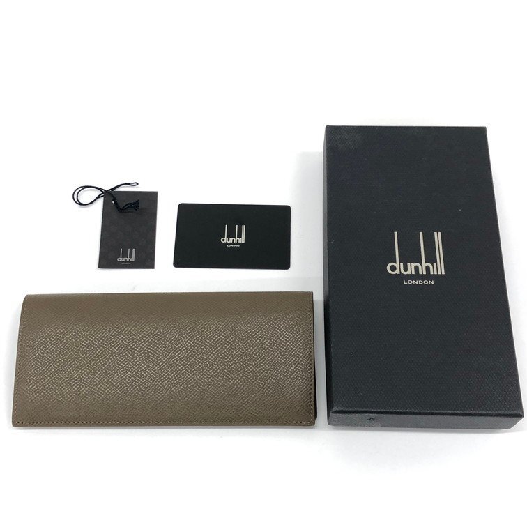 dunhill　ダンヒル　レザー　二つ折り長財布　箱付き【CDAY6040】_画像2