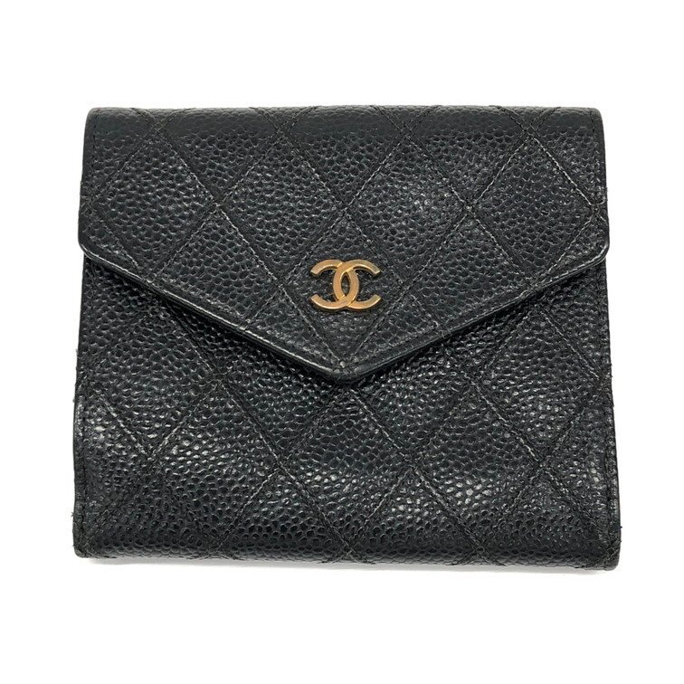 CHANEL　シャネル　ビコローレ　Wホック財布　ブラック　4879459　ギャラ付き【CDAY6035】_画像1