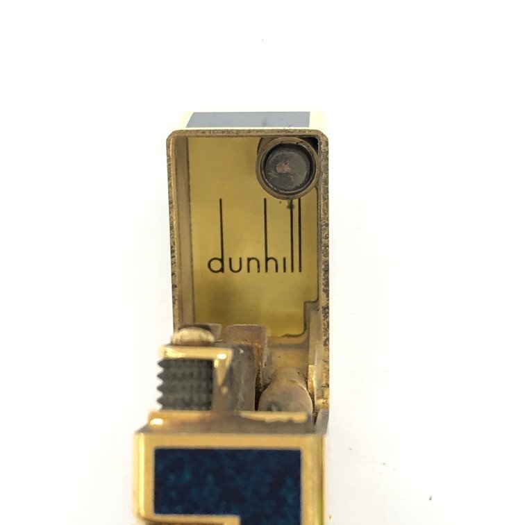 dunhill　ダンヒル　ローラー　ガスライター　ブルー×ゴールドカラー【CDAY9041】_画像7