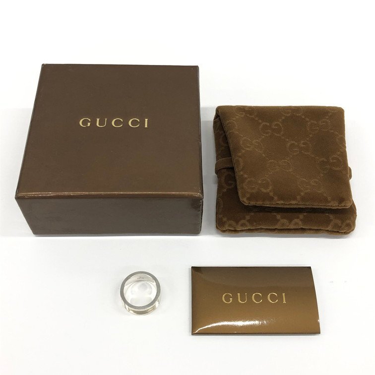 GUCCI　グッチ　SV925　ブランデッドG　リング　9　総重量7.0g　箱付き【CDAY6025】_画像4