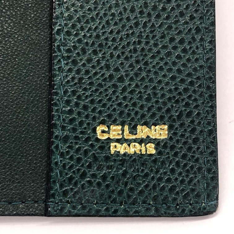 CELINE セリーヌ パスポートケース グリーン【CDAY6008】の画像5