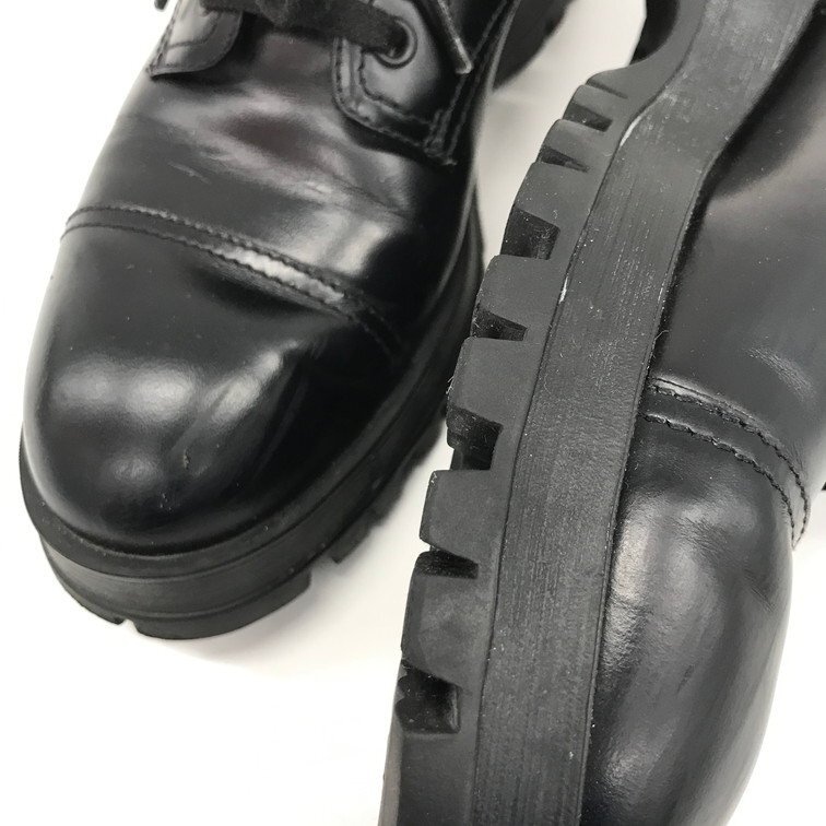 PRADA プラダ ブーツ 36 黒 保存袋付き【CDAZ9021】の画像9