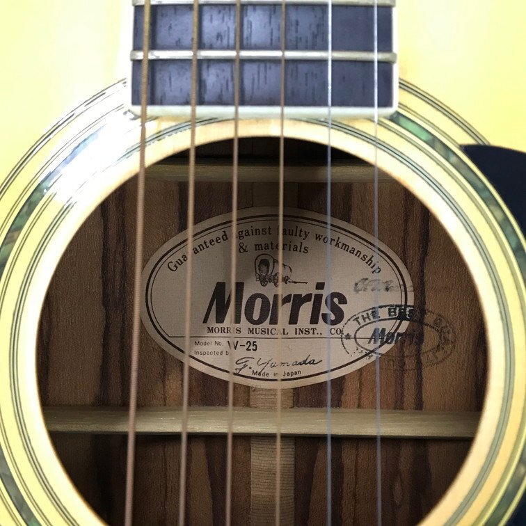 Morris モーリス ギター W-25 ケース付【CDBA8001】※送料着払い※_画像6