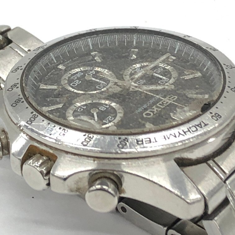 SEIKO セイコー クロノグラフ 腕時計 8T63-00D0 ジャンク品【CDBB8034】_画像9