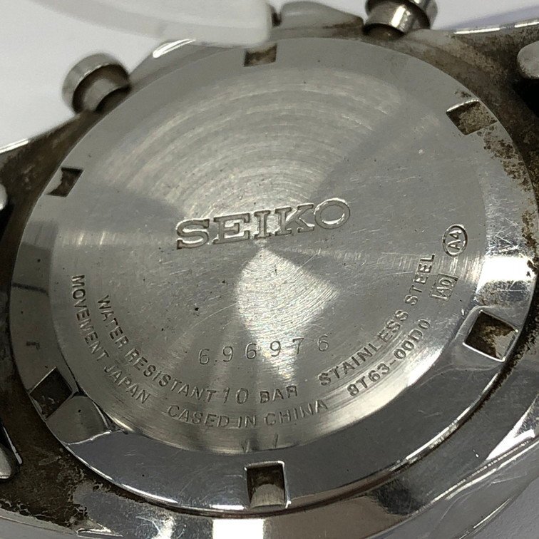 SEIKO セイコー クロノグラフ 腕時計 8T63-00D0 ジャンク品【CDBB8034】_画像5