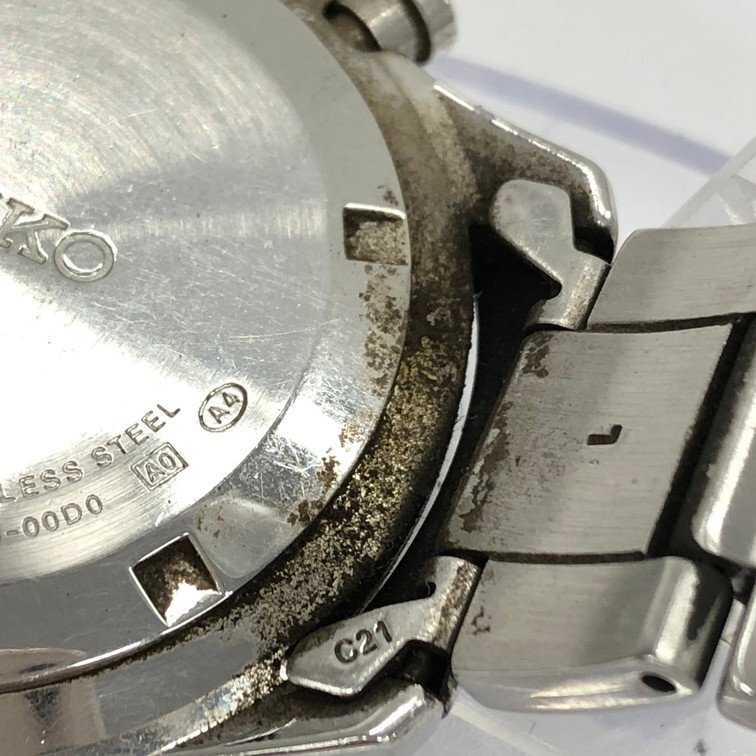 SEIKO セイコー クロノグラフ 腕時計 8T63-00D0 ジャンク品【CDBB8034】_画像6