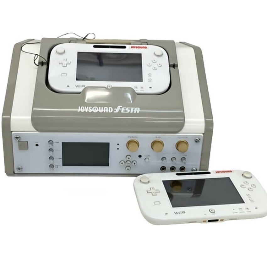 カラオケ JOYSOUND FESTA JS-FWP Wii U2台付 ジョイサウンド ジャンクの画像1