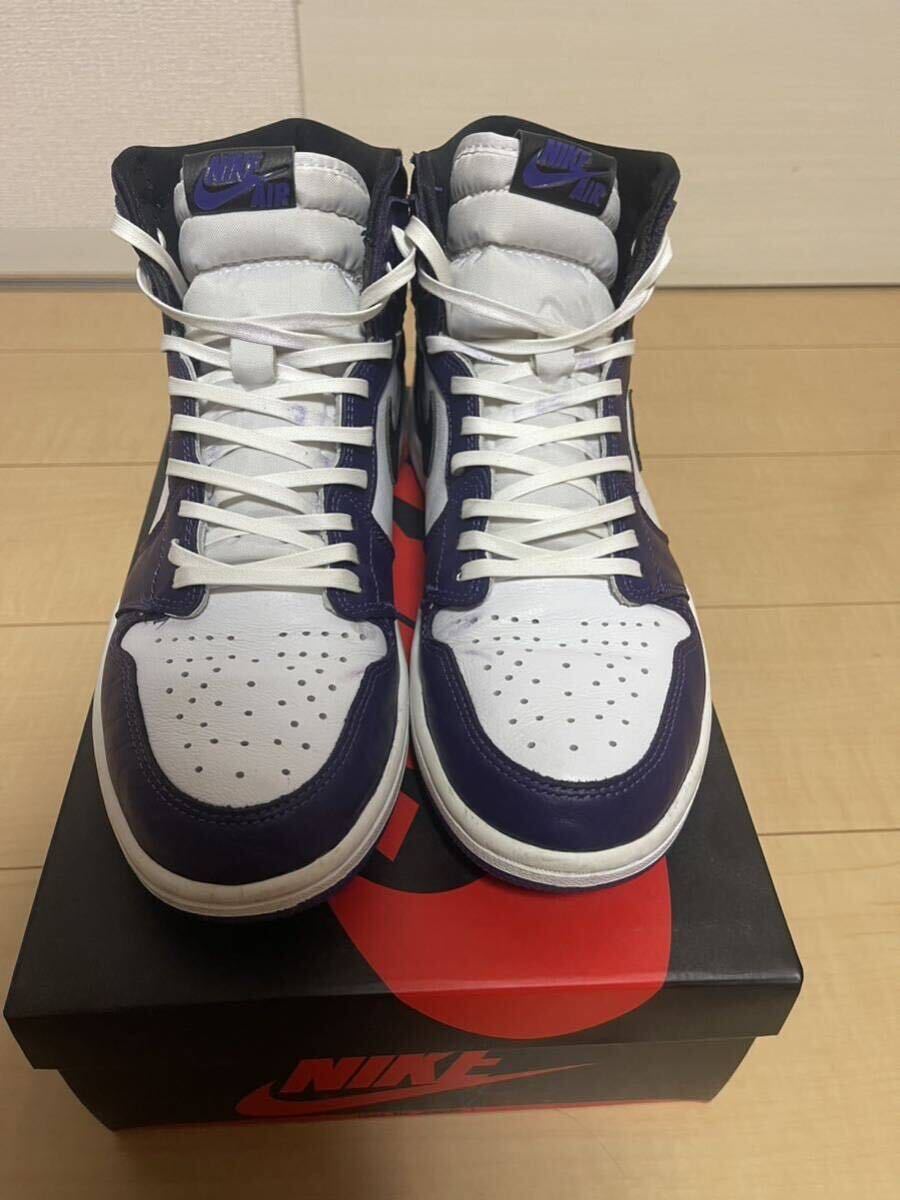 air Jordan 1 retro high og court purple 27.5cm_画像2