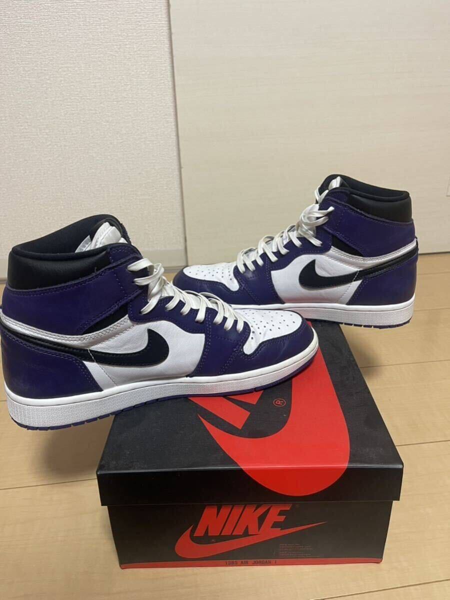 air Jordan 1 retro high og court purple 27.5cm_画像7