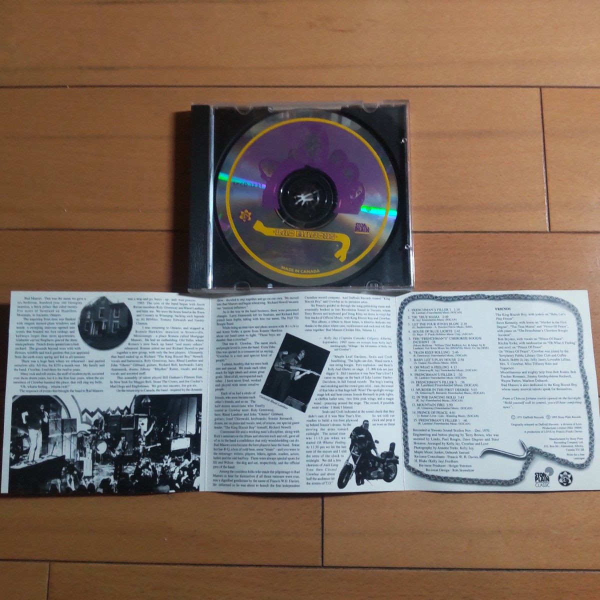 CROWBAR 「BAD MANORS」 中古CD 輸入盤 美品 スワンプロック ニューオーリンズ カナダ