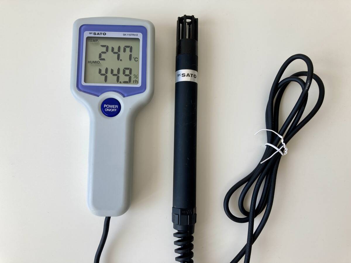 skSATO デジタル温湿度計 SK-110TRHⅡ TYPE1（標準タイプ） Digital thermohygrometer 佐藤計量器製作所の画像1