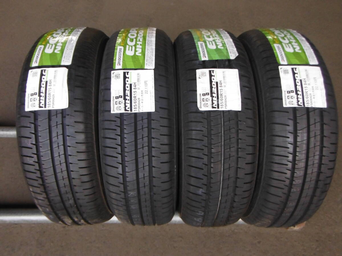 NP1601 送料無料! 新品 【4本SET総額44,000円!】 185/60R15 ブリヂストン BS ECOPIA NH200C 2023年製 エコピア 185/60/15 185/60-15の画像1