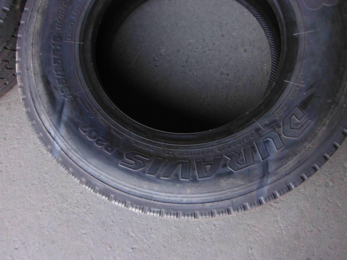 L2639　送料無料! 新品 処分! 【2本SET総額32,000円】 195/85R16 114/112N LT ブリヂストン DURAVIS R207 195/85-16 195/85/16_画像4