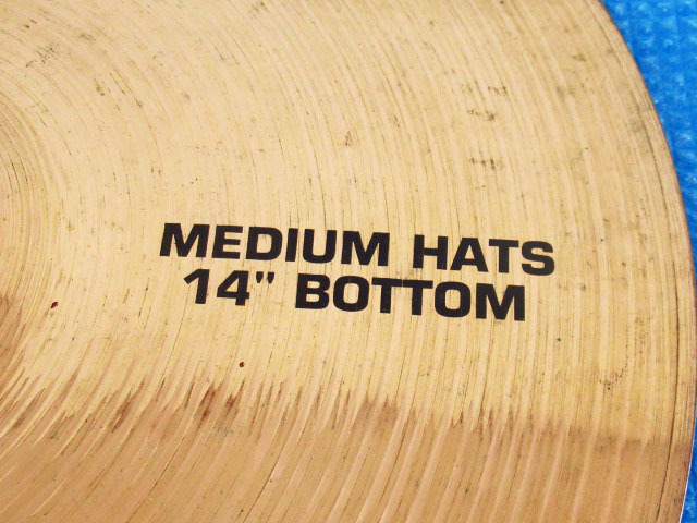 PAISTE パイステ MEDIUM HATS 14 BOTTOM ミディアムハット ALPHA アルファ 14インチ 35cm シンバル 管理24D0424C_画像4